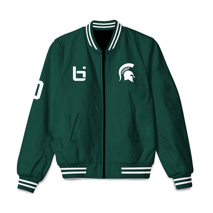Michigan State - NCAA Women's Basketball : Jordan Ode - Ball is Life Bomber Jacket-0