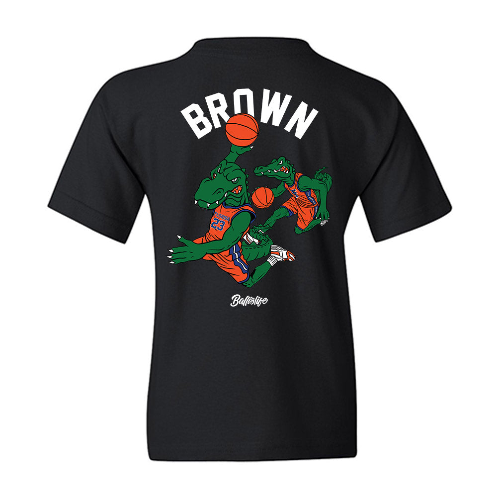 Florida - NCAA Men's Basketball : AJ Brown - Ball is Life Youth T-Shirt-1