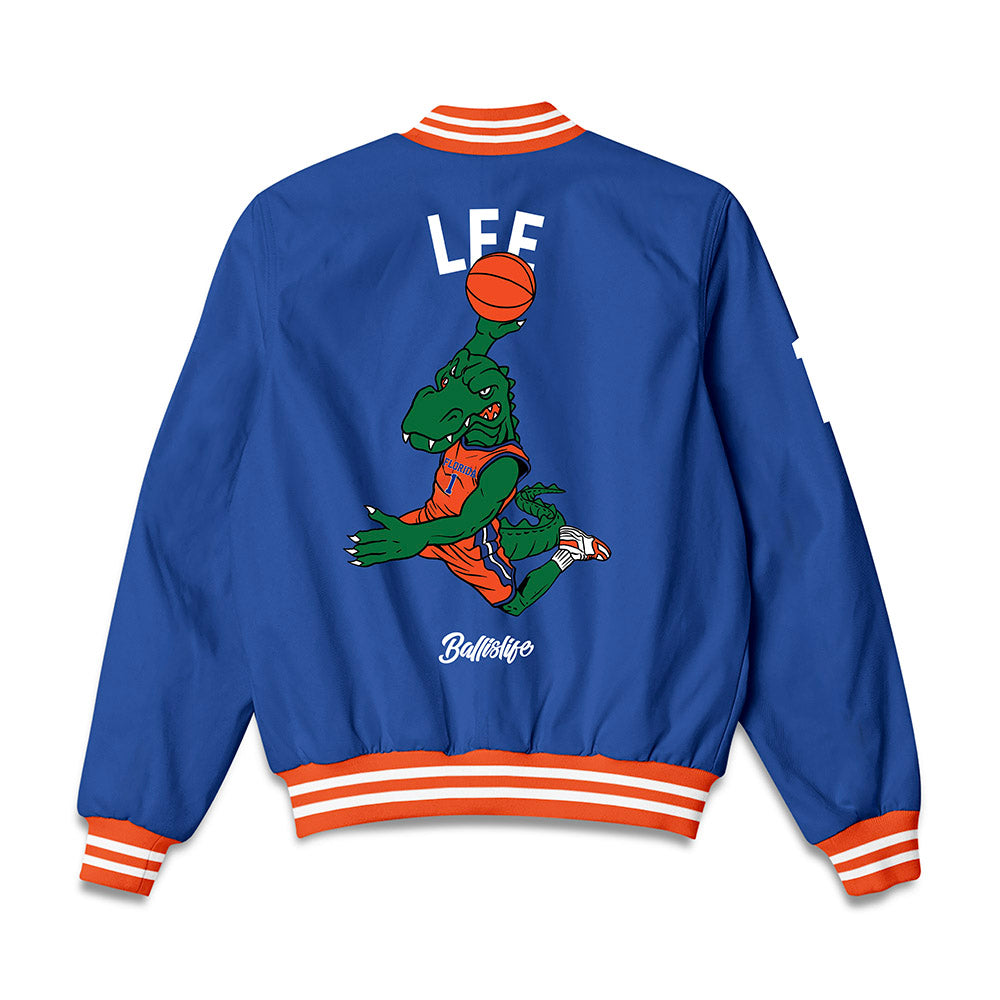 Florida - NCAA Men's Basketball : Xaivian Lee - Ball is Life Bomber Jacket-1