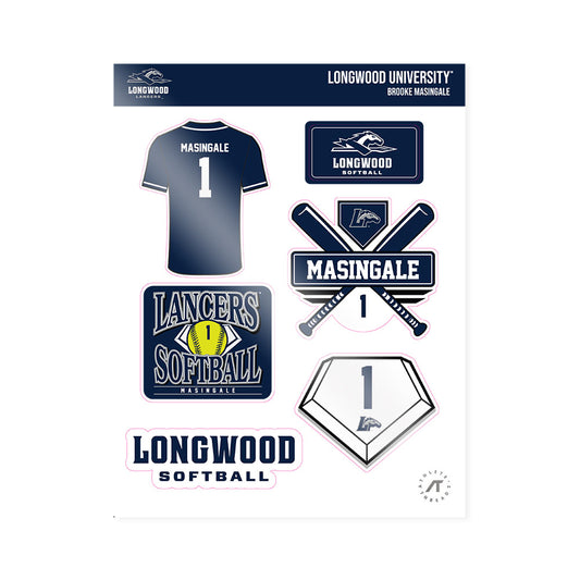 Longwood - NCAA Softball : Brooke Masingale - Sticker Sheet-0