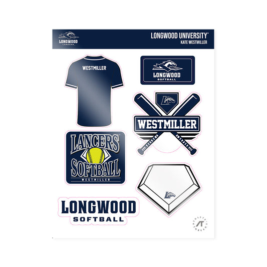 Longwood - NCAA Softball : Kate Westmiller - Sticker Sheet-0
