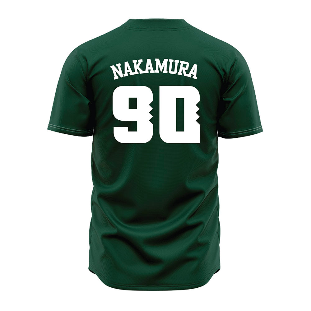 Hawaii - NCAA Baseball : Edgar Nakamura - Green Jersey-1