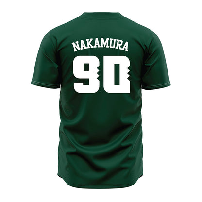 Hawaii - NCAA Baseball : Edgar Nakamura - Green Jersey-1