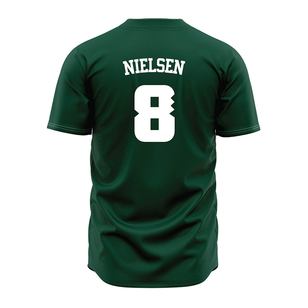 Hawaii - NCAA Baseball : Jarret Nielsen - Green Jersey-1