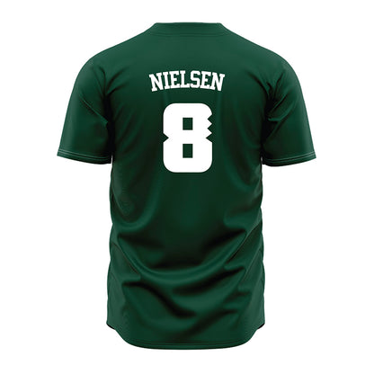 Hawaii - NCAA Baseball : Jarret Nielsen - Green Jersey-1