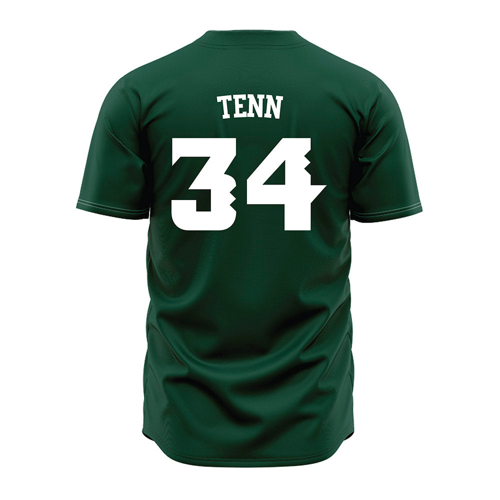 Hawaii - NCAA Baseball : Zacary Tenn - Green Jersey-1