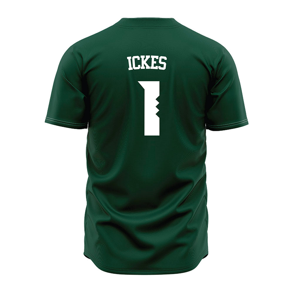 Hawaii - NCAA Baseball : Elijah Ickes - Green Jersey-1