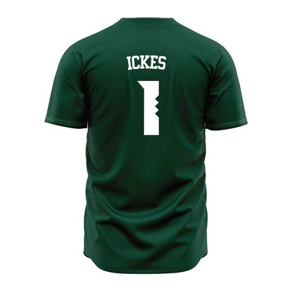 Hawaii - NCAA Baseball : Elijah Ickes - Green Jersey-1