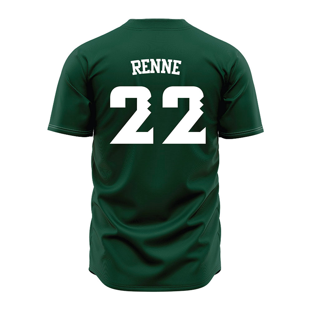Hawaii - NCAA Baseball : Dalton Renne - Green Jersey-1
