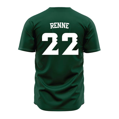 Hawaii - NCAA Baseball : Dalton Renne - Green Jersey-1