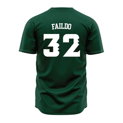 Hawaii - NCAA Baseball : Hunter Faildo - Green Jersey-1