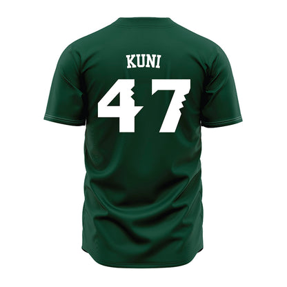 Hawaii - NCAA Baseball : Aidan Kuni - Green Jersey-1