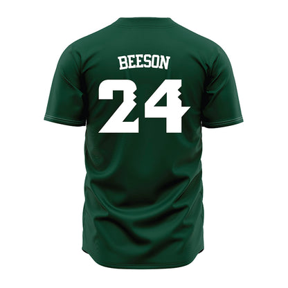 Hawaii - NCAA Baseball : Britton Beeson - Green Jersey-1