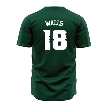 Hawaii - NCAA Baseball : Cooper Walls - Green Jersey-1