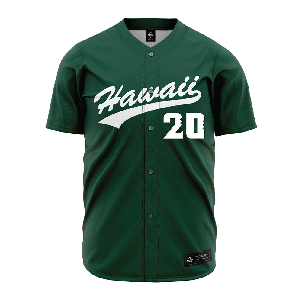 Hawaii - NCAA Baseball : Will Bowen - Green Jersey-0