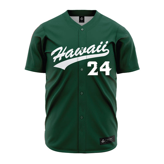 Hawaii - NCAA Baseball : Britton Beeson - Green Jersey-0