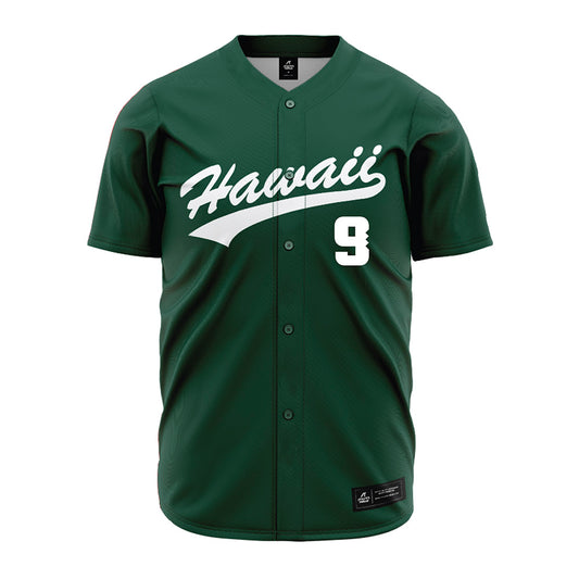 Hawaii - NCAA Baseball : Taylor Takata - Green Jersey-0
