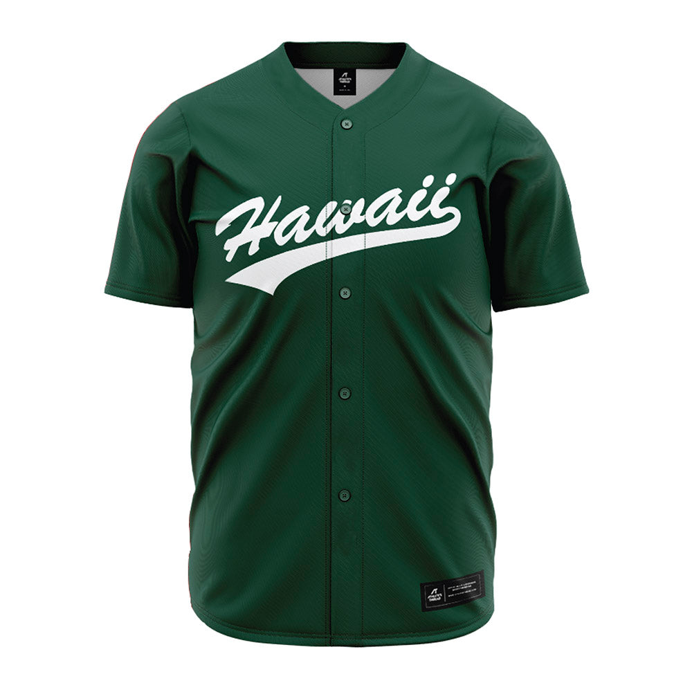 Hawaii - NCAA Baseball : Max Jones - Green Jersey-0