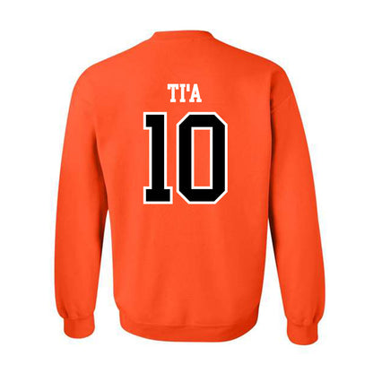 Oregon State - NCAA Football : Tristan Ti'a - Classic Shersey Crewneck Sweatshirt-1