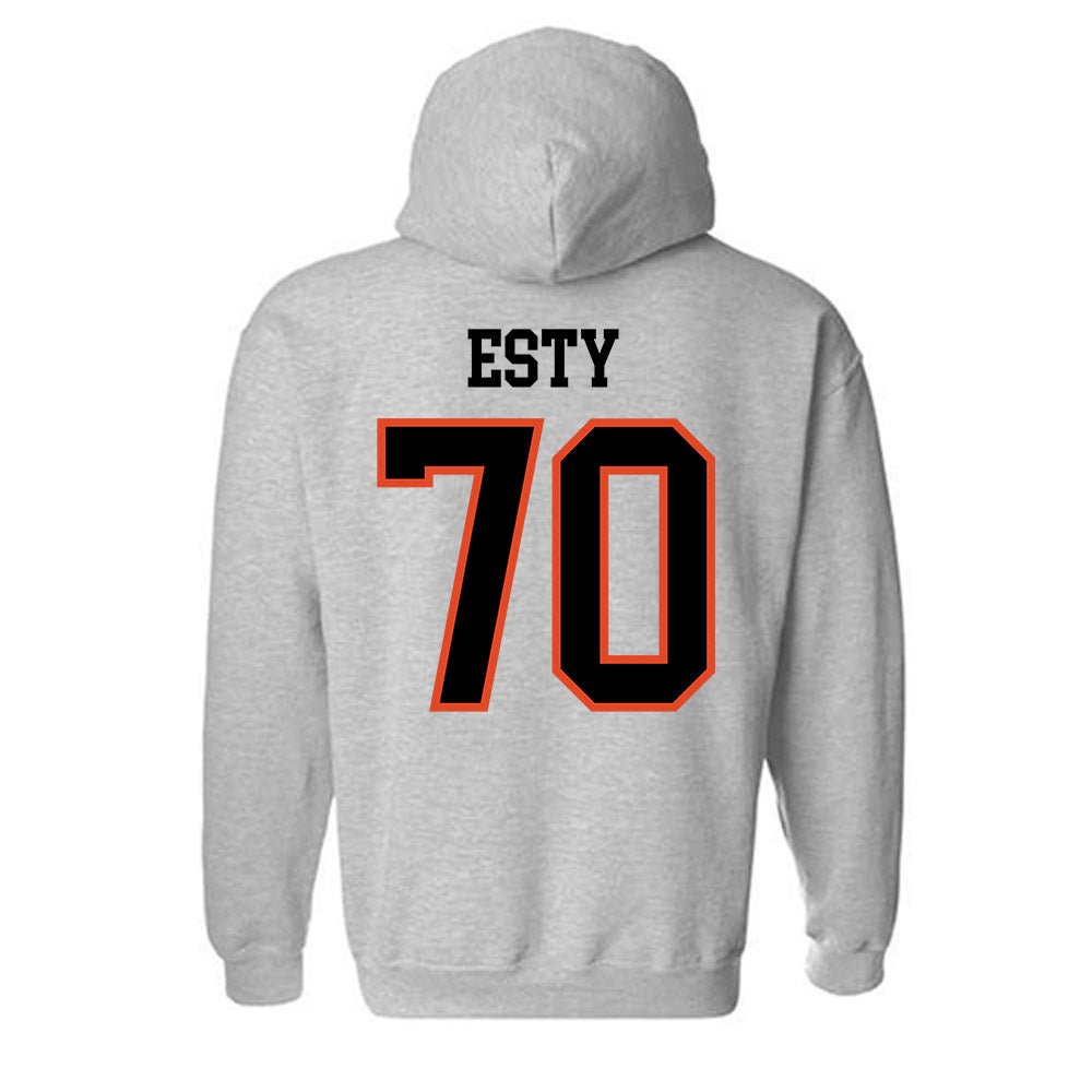 Oregon State - NCAA Football : Zander Esty - Classic Shersey Hooded Sweatshirt-2
