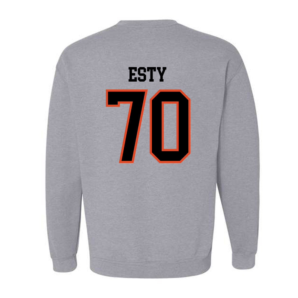 Oregon State - NCAA Football : Zander Esty - Classic Shersey Crewneck Sweatshirt-2