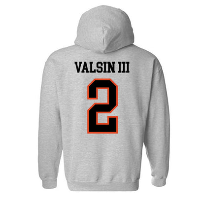 Oregon State - NCAA Football : Jimmy Valsin III - Classic Shersey Hooded Sweatshirt-3