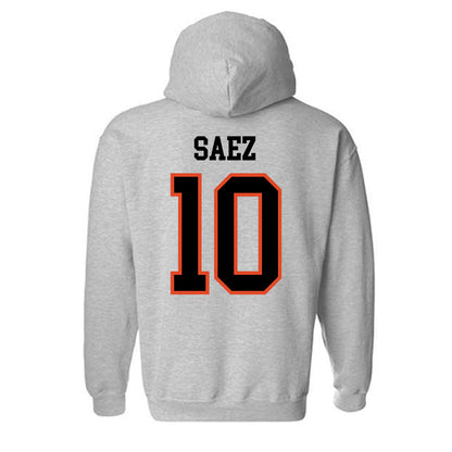 Oregon State - NCAA Football : Zakaih Saez - Classic Shersey Hooded Sweatshirt-2