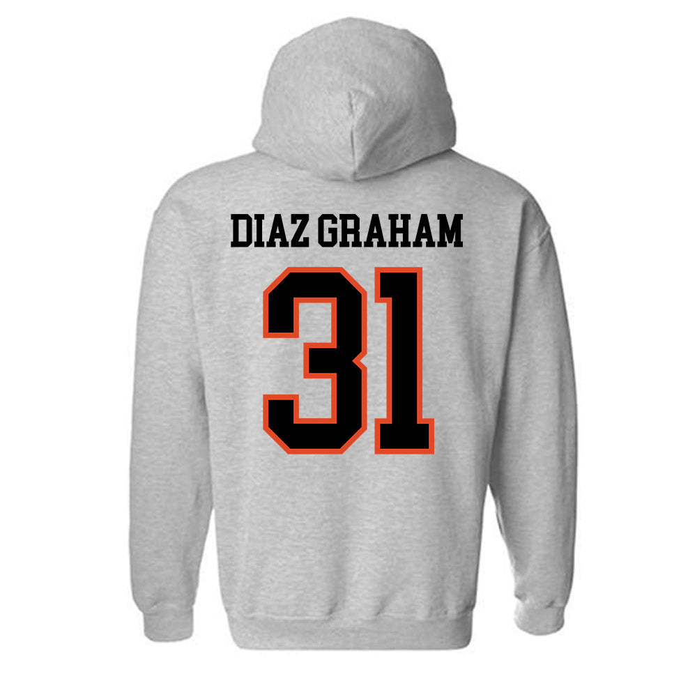 Oregon State - NCAA Men's Basketball : Jorge Diaz Graham - Classic Shersey Hooded Sweatshirt-3