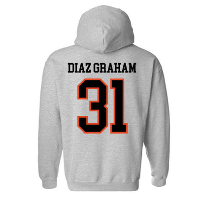 Oregon State - NCAA Men's Basketball : Jorge Diaz Graham - Classic Shersey Hooded Sweatshirt-3