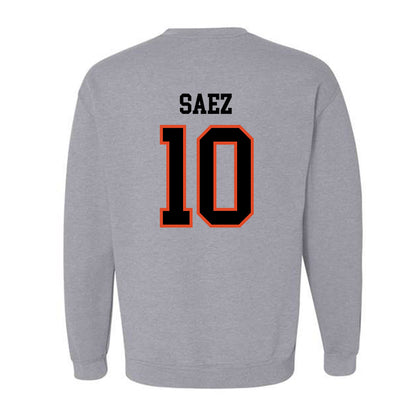 Oregon State - NCAA Football : Zakaih Saez - Classic Shersey Crewneck Sweatshirt-3