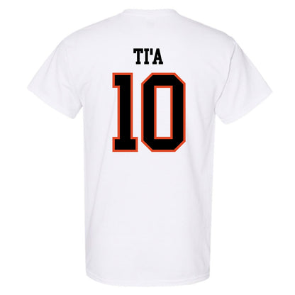 Oregon State - NCAA Football : Tristan Ti'a - Classic Shersey T-Shirt-1