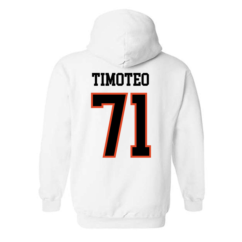 Oregon State - NCAA Football : Josiah Timoteo - Classic Shersey Hooded Sweatshirt-1