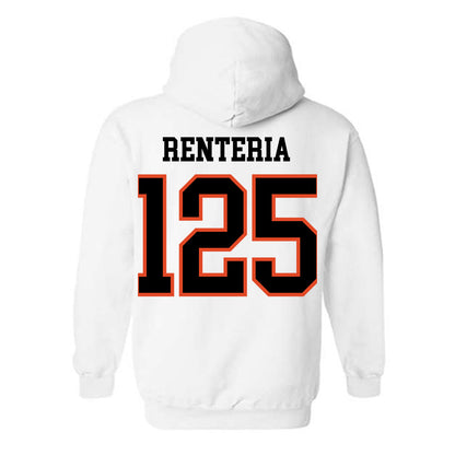 Oregon State - NCAA Wrestling : Maximo Renteria - Classic Shersey Hooded Sweatshirt-1
