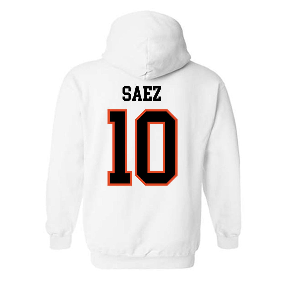 Oregon State - NCAA Football : Zakaih Saez - Classic Shersey Hooded Sweatshirt-1