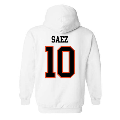 Oregon State - NCAA Football : Zakaih Saez - Classic Shersey Hooded Sweatshirt-1