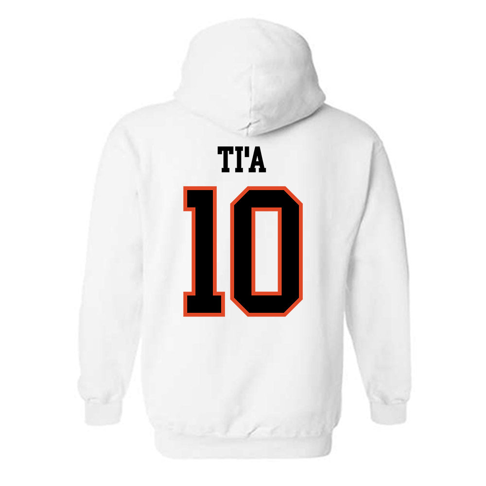 Oregon State - NCAA Football : Tristan Ti'a - Classic Shersey Hooded Sweatshirt-1
