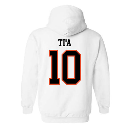 Oregon State - NCAA Football : Tristan Ti'a - Classic Shersey Hooded Sweatshirt-1