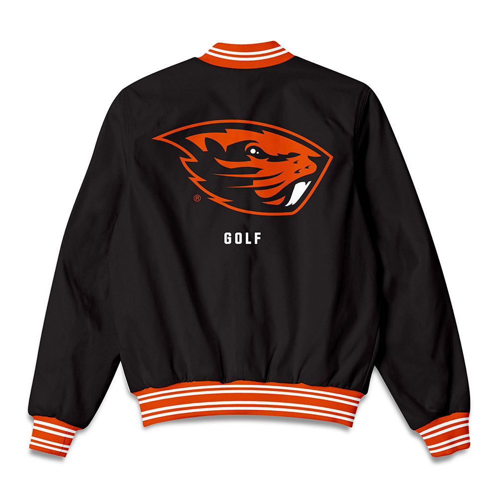 Oregon State - NCAA Women's Golf : Faith Tufono - Bomber Jacket-1