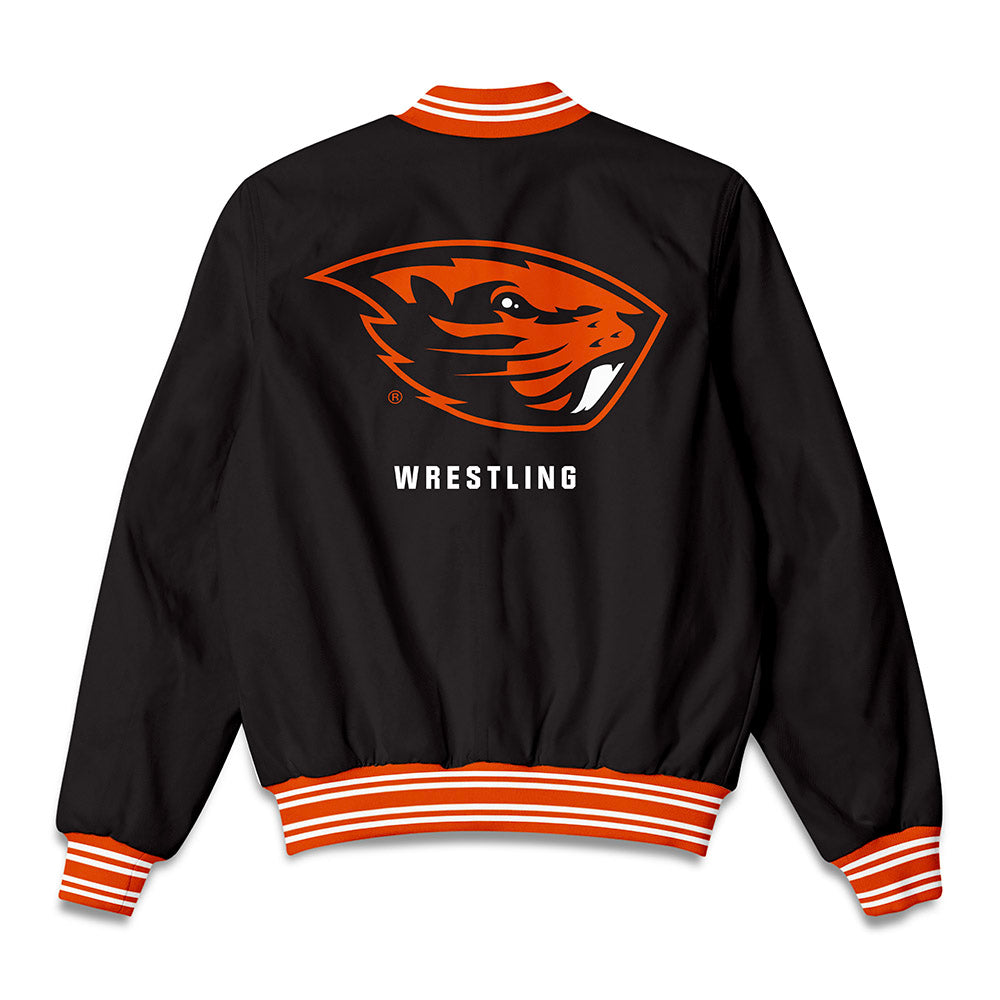 Oregon State - NCAA Wrestling : Adrien Reyes - Bomber Jacket-1