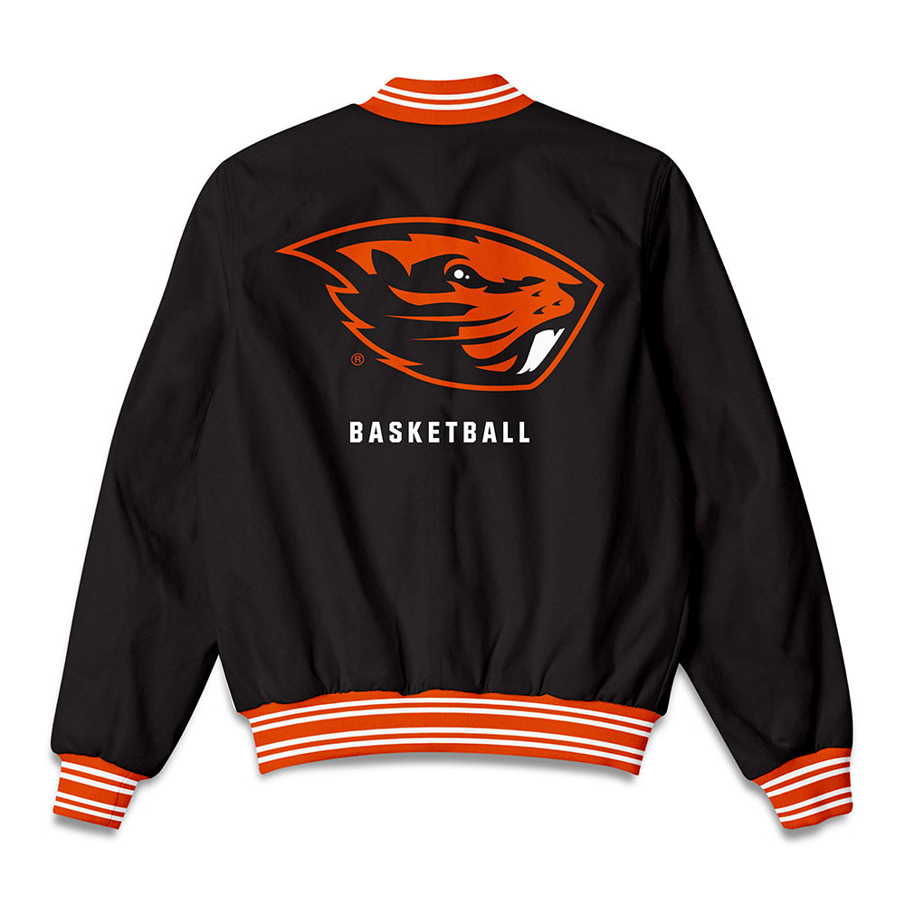 Oregon State - NCAA Men's Basketball : Matija Samar - Bomber Jacket-1