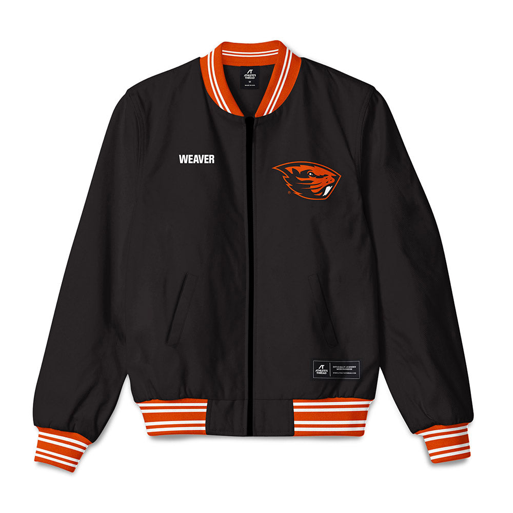 Oregon State - NCAA Women's Gymnastics : Ellie Weaver - Bomber Jacket-0