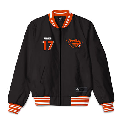 Oregon State - NCAA Baseball : Ethan Porter - Bomber Jacket-0