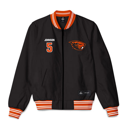 Oregon State - NCAA Football : Gabarri Johnson - Bomber Jacket-0