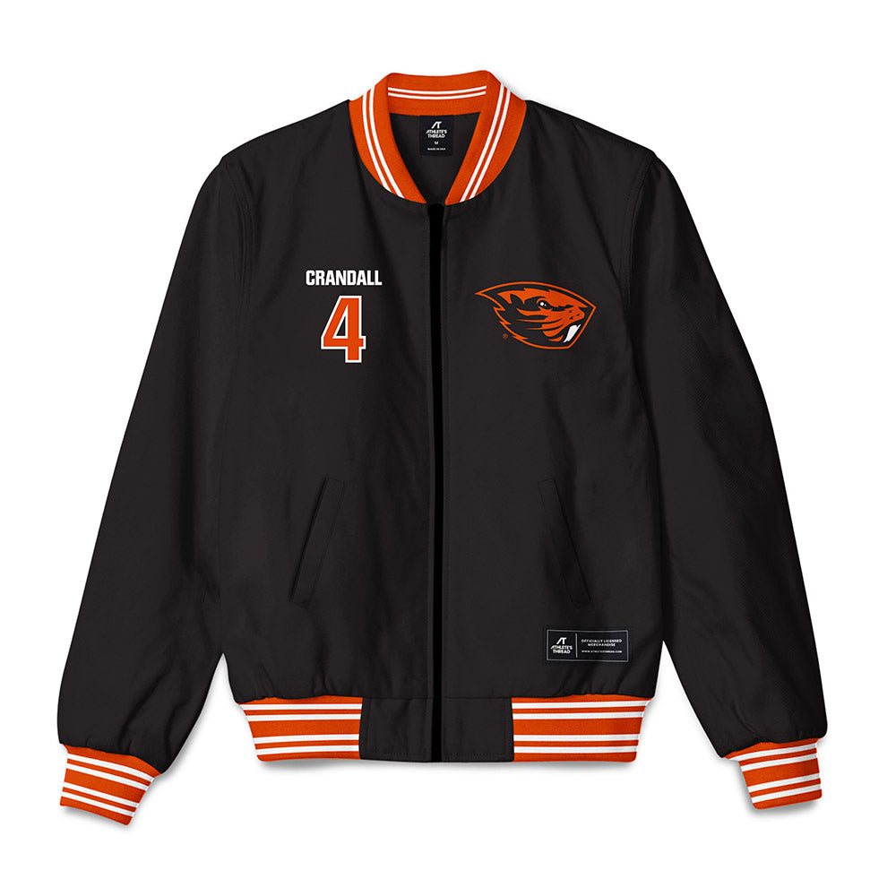Oregon State - NCAA Football : TJ Crandall - Bomber Jacket-0