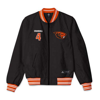 Oregon State - NCAA Football : TJ Crandall - Bomber Jacket-0