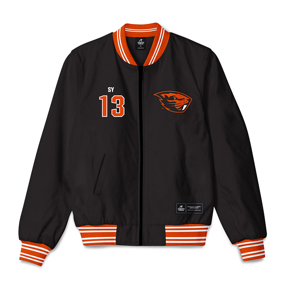 Oregon State - NCAA Men's Basketball : Isaiah Sy - Bomber Jacket-0