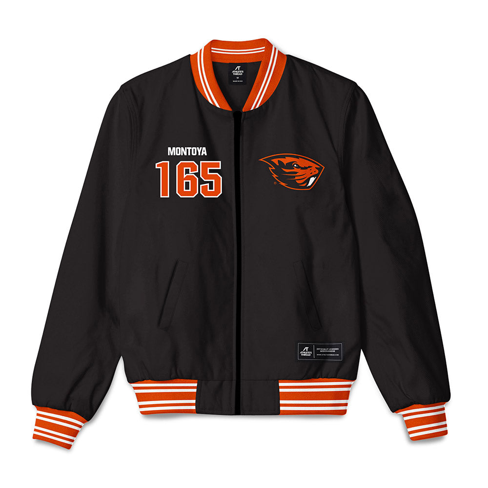Oregon State - NCAA Wrestling : Sergio Montoya - Bomber Jacket-0