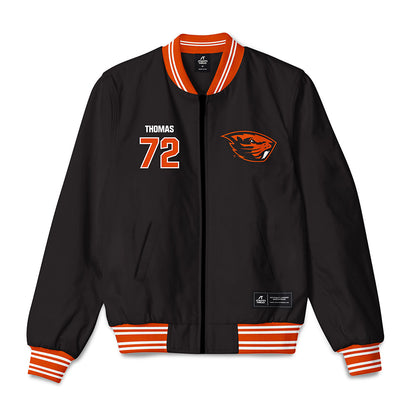 Oregon State - NCAA Football : Noah Thomas - Bomber Jacket-0