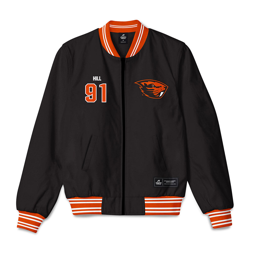 Oregon State - NCAA Football : Jaylen Hill - Bomber Jacket-0