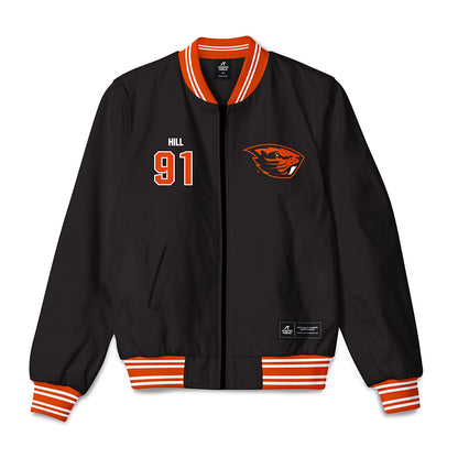 Oregon State - NCAA Football : Jaylen Hill - Bomber Jacket-0